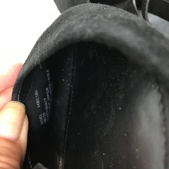 BCBG Suede ankle strap/tie flats Sz 9 womens - Picture 7 of 7